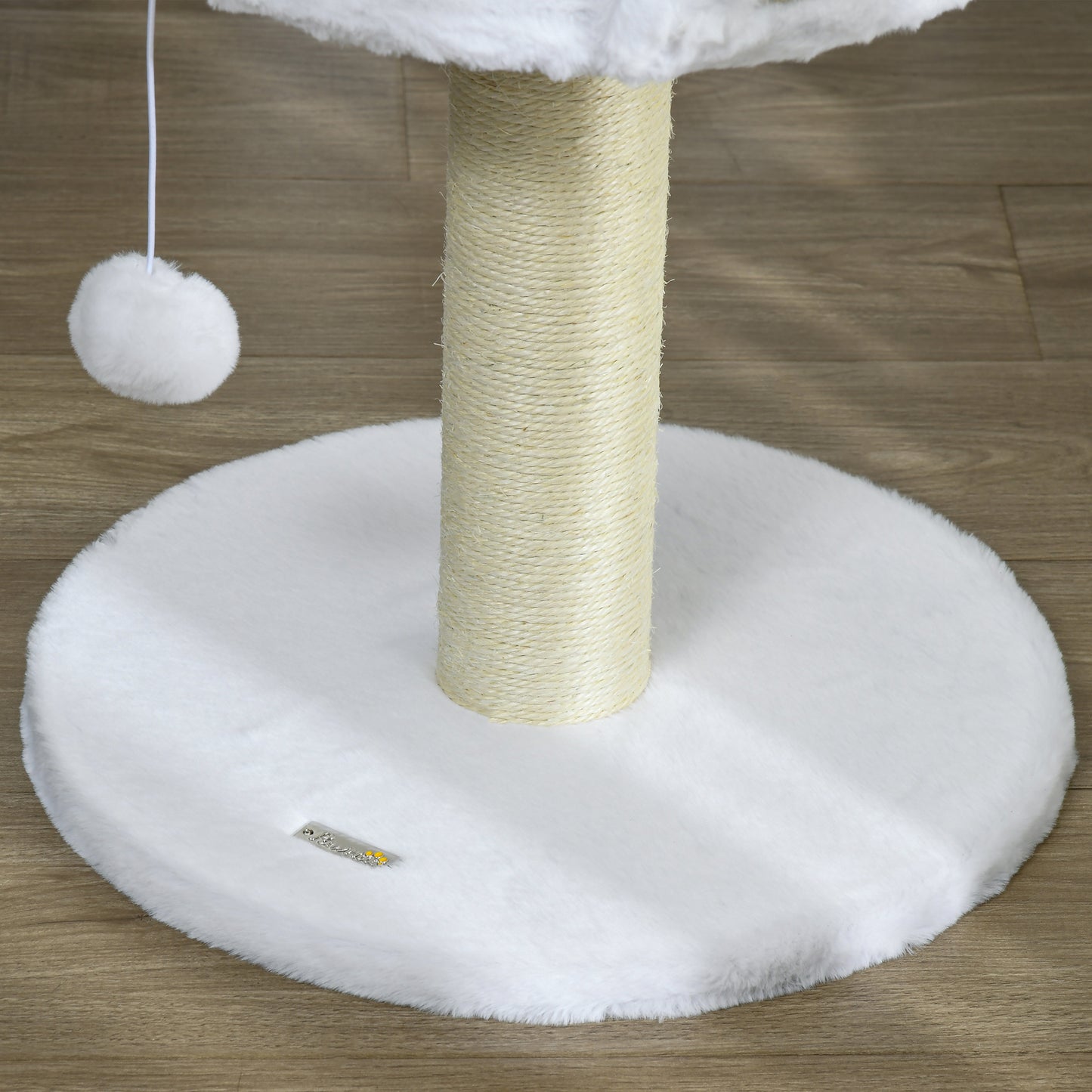 Cat Tree Tower with Scratching Posts in White