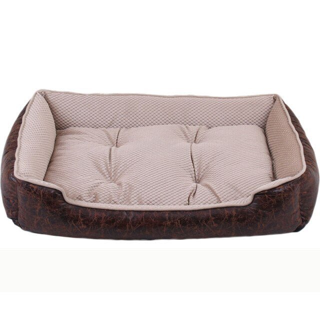 Leather cat or dog bed