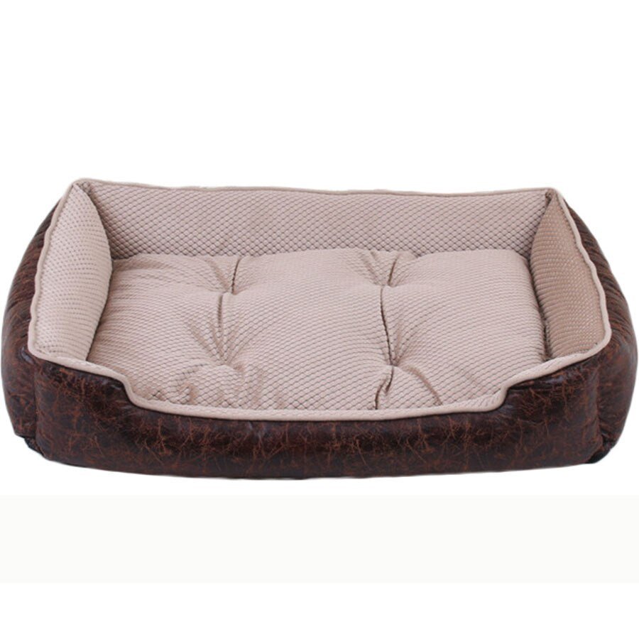 Leather cat or dog bed