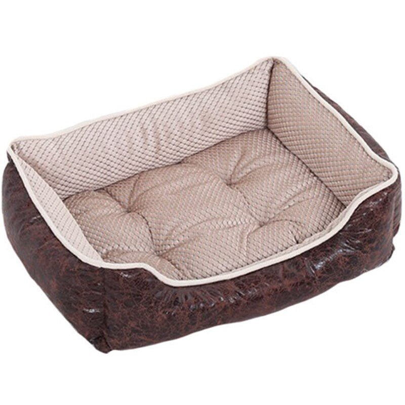 Leather cat or dog bed