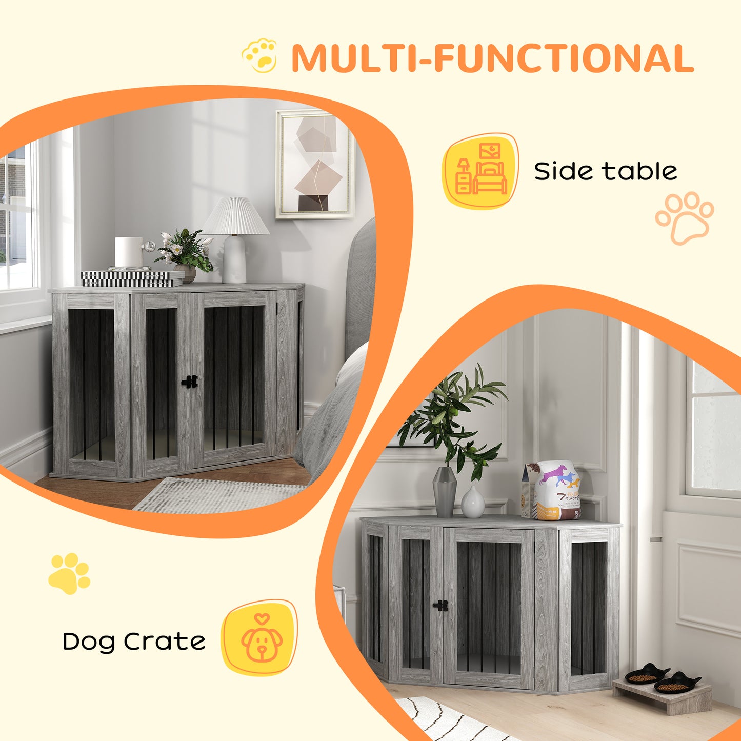 2 in 1 Dog Crate and Side Table